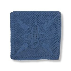 Crochet Cushion Blue Cover