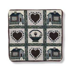 Hearts & House Jacquard Cushion Cover