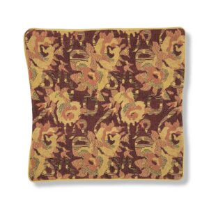 Red Floral Jacquard Cushions