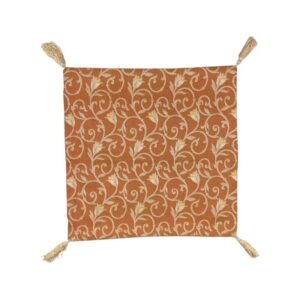 Rust Polysilk Cushion Cover