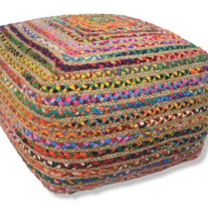 Multi Jute Pouffe