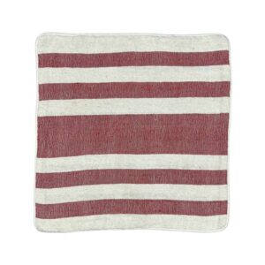 Red Stripes Cushion Cover