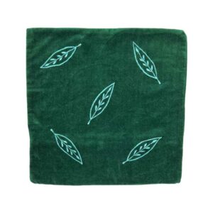 Green Leaves Velvet Cushion Cover