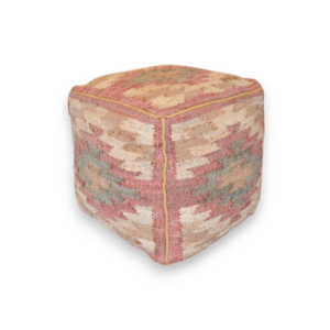 Pastel Kilim Pouffe